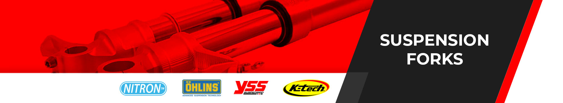 Forks Complete Forks by Ohlins, YSS, Nitron, KYB & K-Tech